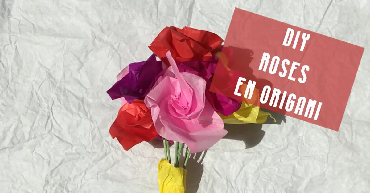Rose en papier // Origami // DIY activité manuelle créative