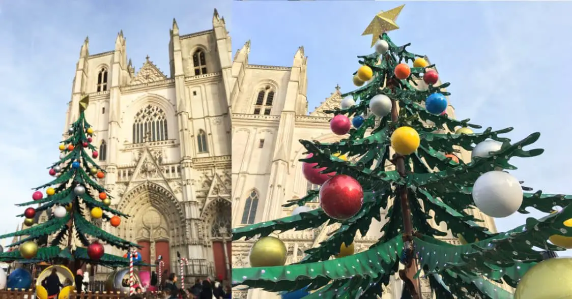 Manège sapin de Noël Cathédrale Nantes RDVLudique