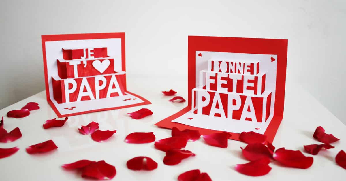 Carte pop-up - Fête des Papas | DIY activité manuelle