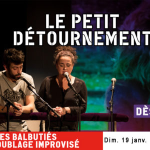 Doubleur devant écran de cinéma
