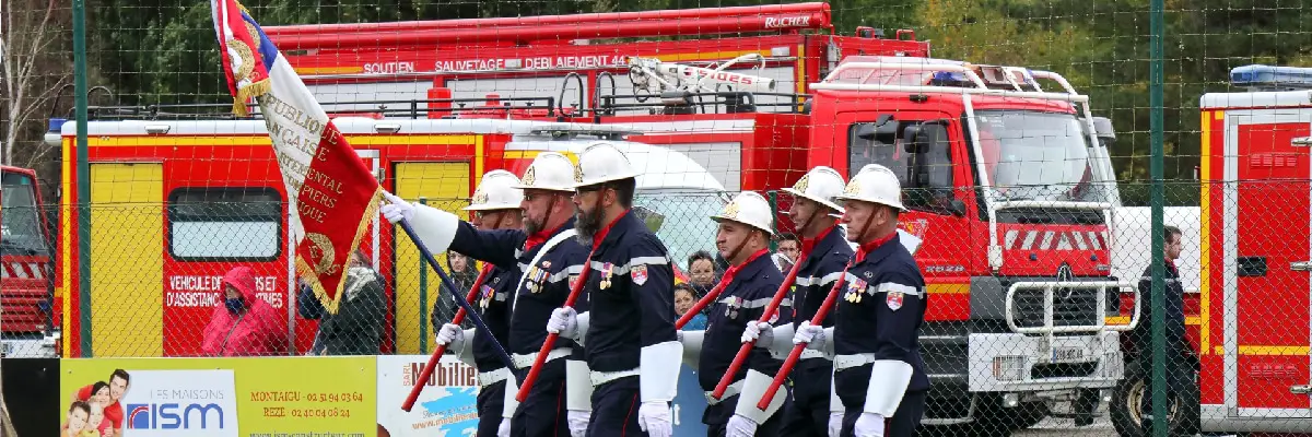 défilé de pompier - congrés départemental 44