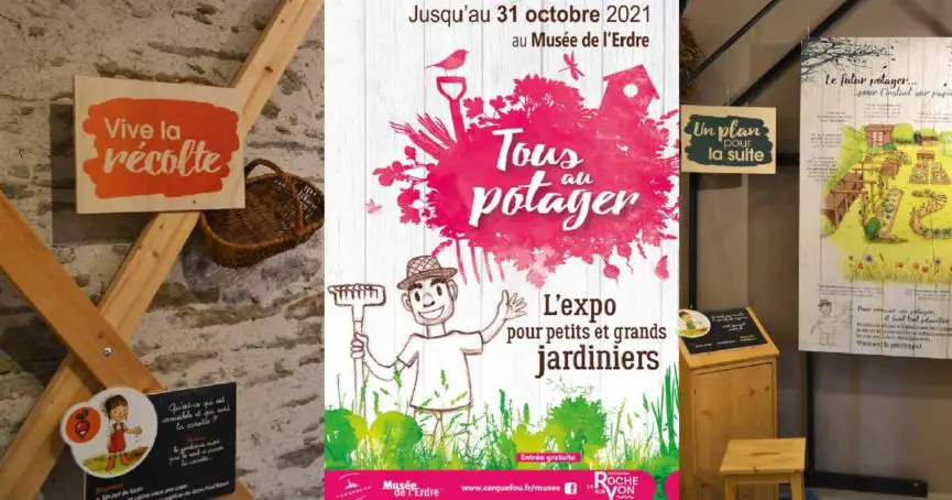 jardiner en famille illustration et photo de l'exposition tous au potager à carquefou - Musée de l'Erdre - gratuit - adapté aux enfants - Loire-Atlantique