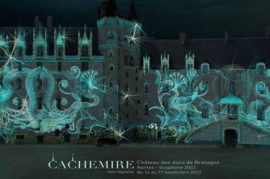 Cachemire spectacle projeté sur le château de Nantes