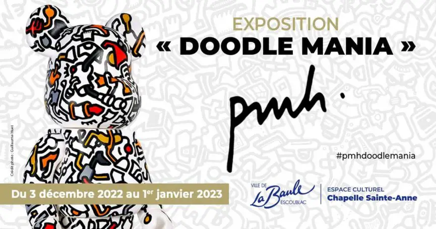 PMH Artiste illustrateur Doodle Art Posca Graphiste - Exposition La Baule 2022 Noel