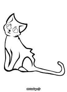 coloriage chat -dessin à colorier