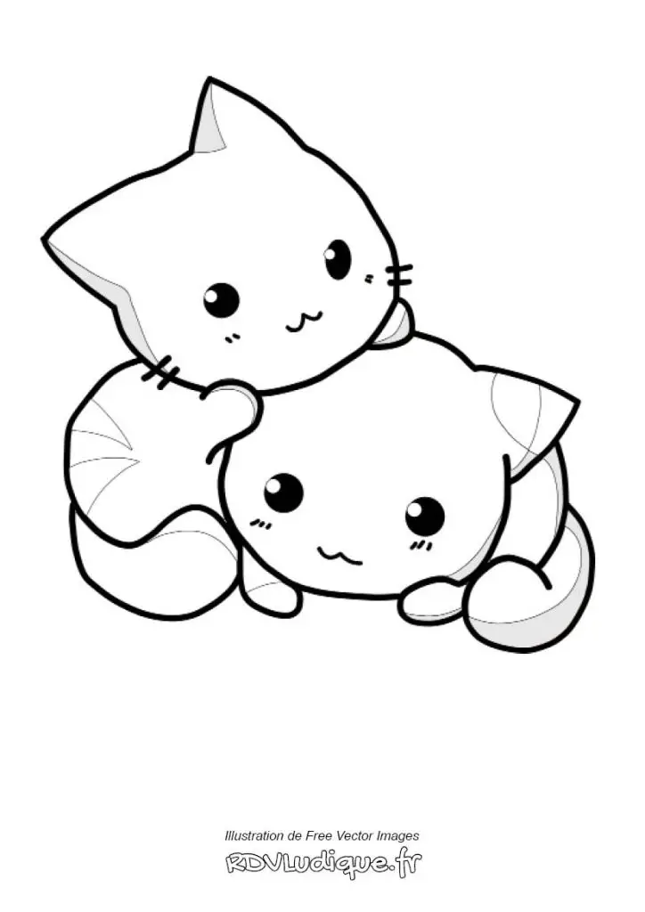 Coloriage chat dessin chat a imprimer 14 rdvludique