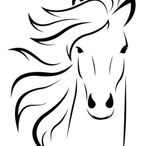 Coloriage cheval - Dessin cheval a imprimer - 3