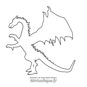 Coloriage dragon - Dessin dragon a imprimer - 6