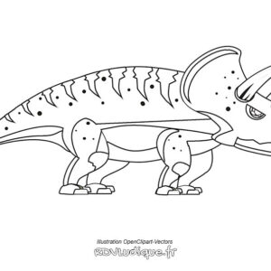 Coloriage dinosaure - Dessin dinosaure a imprimer - 11