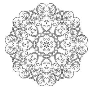 Coloriage Mandala Fleur  a imprimer - 11
