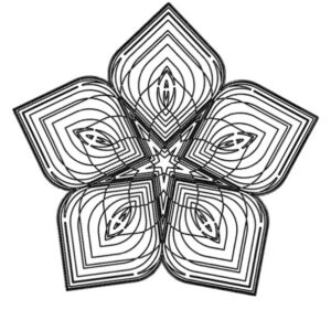 Coloriage Mandala - Dessin motif - 1