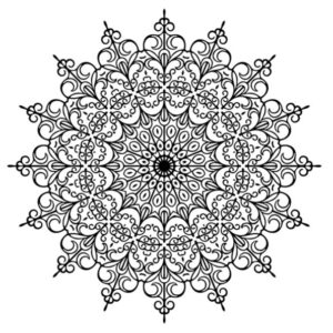 Coloriage Mandala - Dessin motif - 14