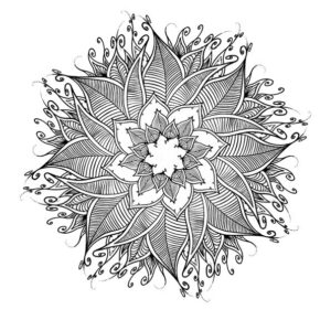 Coloriage Mandala Fleur a imprimer - 8