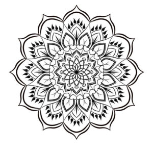 Coloriage Mandala Fleur  a imprimer - 6