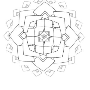 Coloriage Mandala - Dessin motif - 6