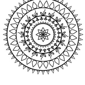 Coloriage Mandala - Dessin motif - 10