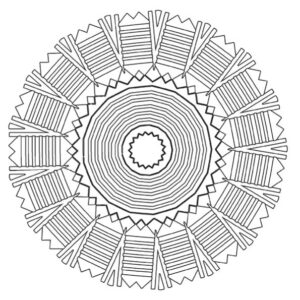 Coloriage Mandala - Dessin motif - 15