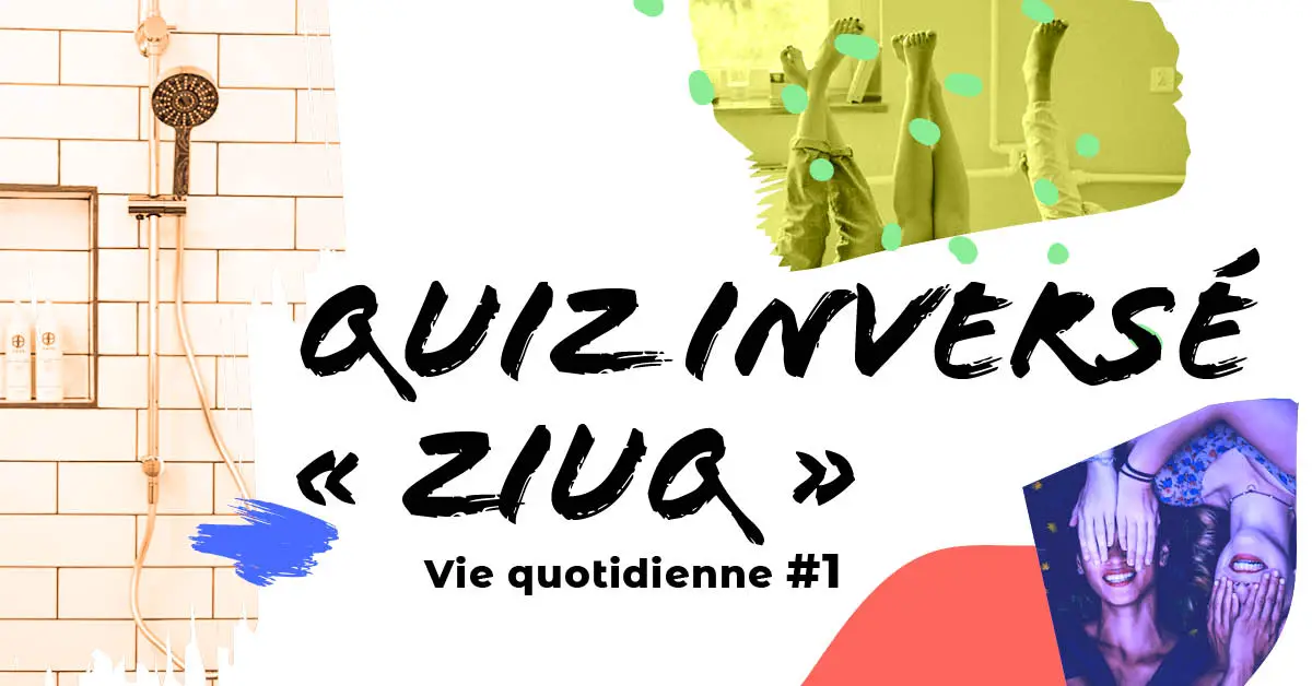 Jeu Quiz Inversé "Ziuq" - Thème Vie quotidienne #1